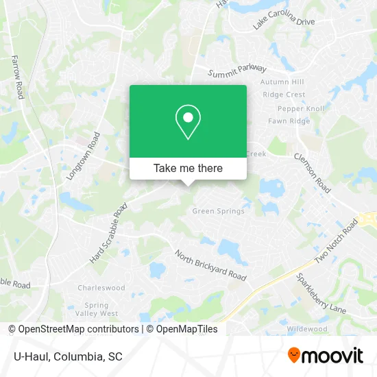 U-Haul map