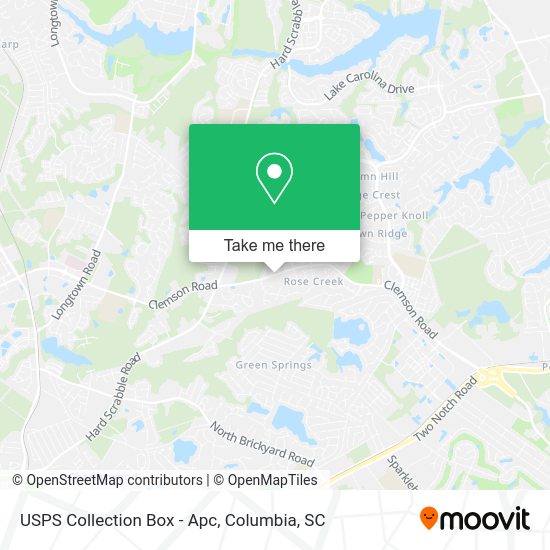 USPS Collection Box - Apc map