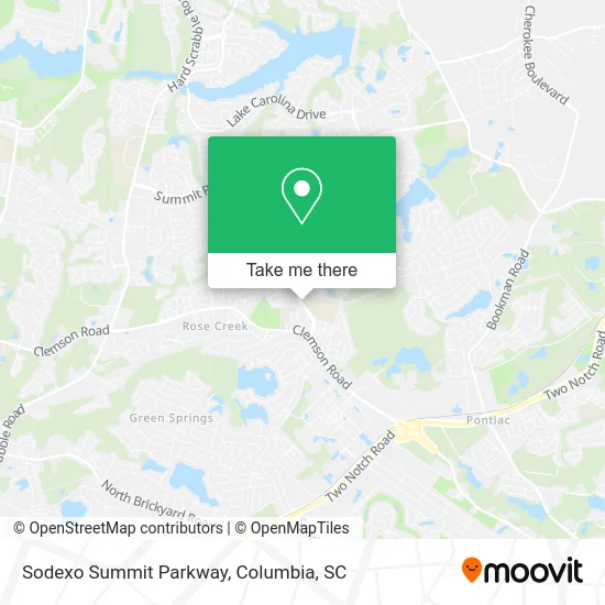 Mapa de Sodexo Summit Parkway