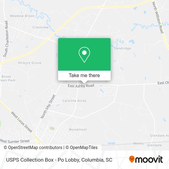 USPS Collection Box - Po Lobby map