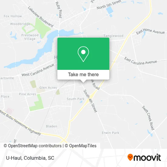 U-Haul map