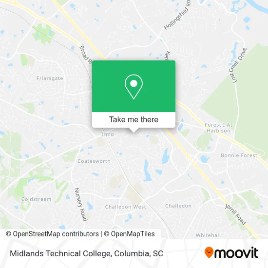 Midlands Technical College map