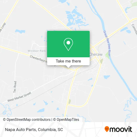 Napa Auto Parts map