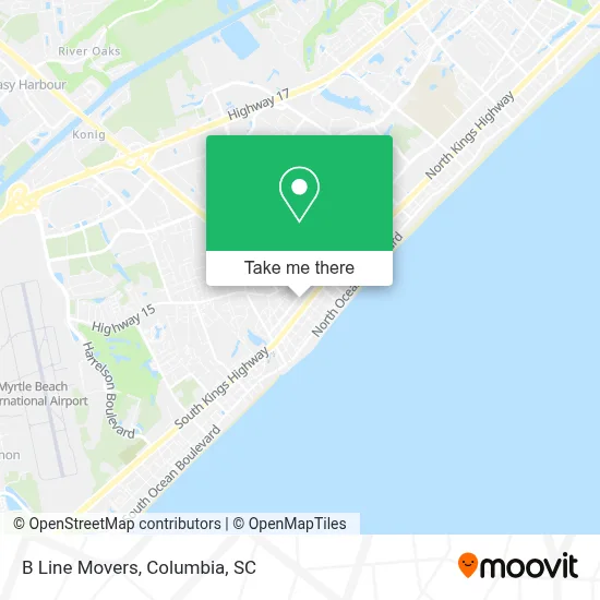 B Line Movers map