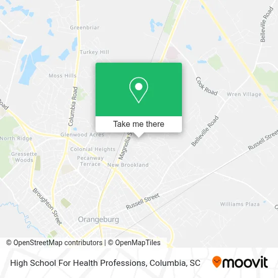 High School For Health Professions map