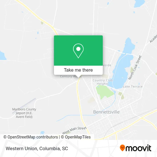 Western Union map