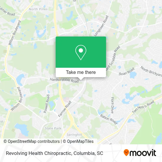 Revolving Health Chiropractic map