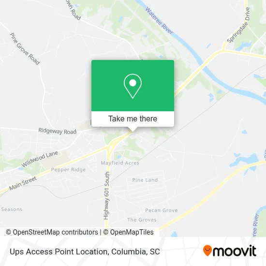 Ups Access Point Location map