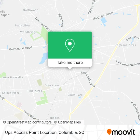 Ups Access Point Location map