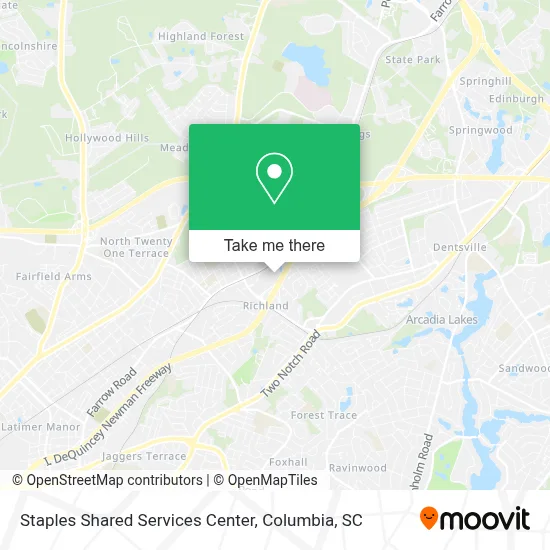 Staples Shared Services Center map