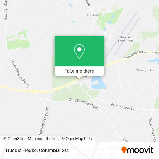 Huddle House map