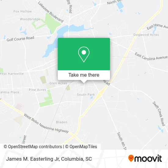 James M. Easterling Jr map