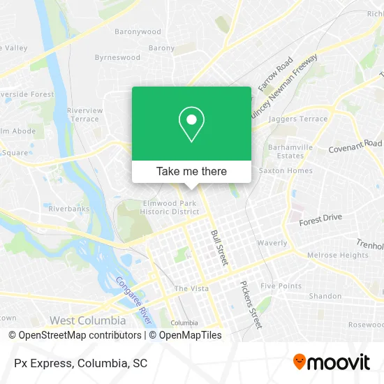 Px Express map