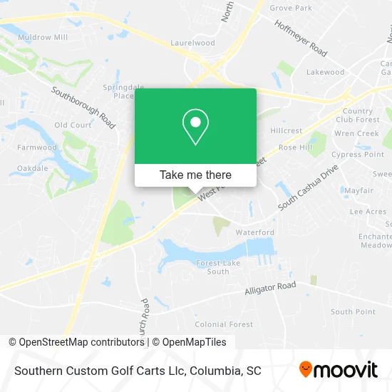 Southern Custom Golf Carts Llc map