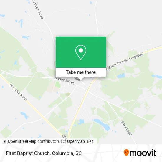 First Baptist Church map