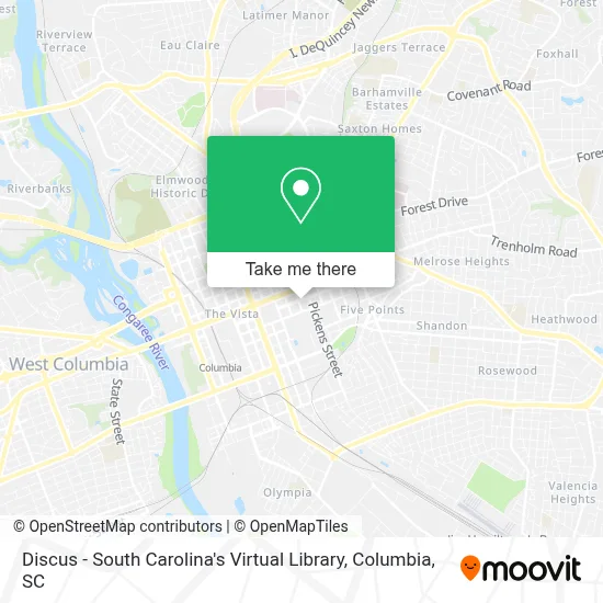 Discus - South Carolina's Virtual Library map