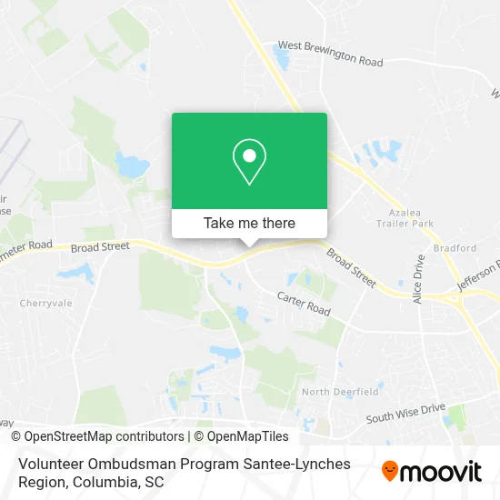 Volunteer Ombudsman Program Santee-Lynches Region map