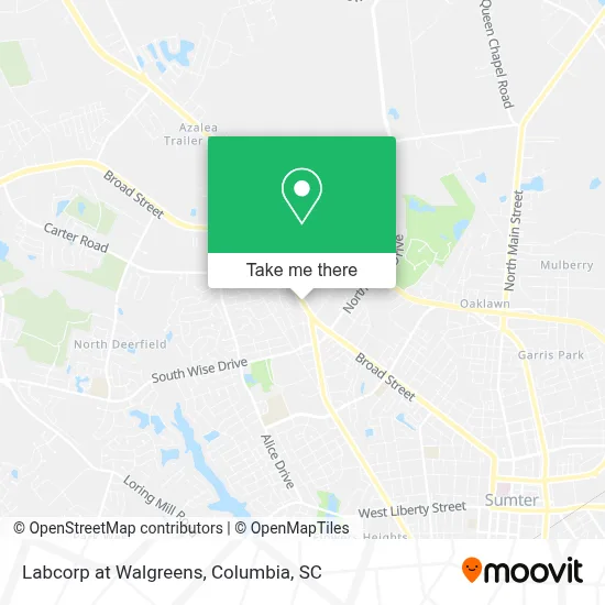 Labcorp at Walgreens map