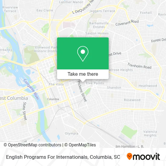 English Programs For Internationals map