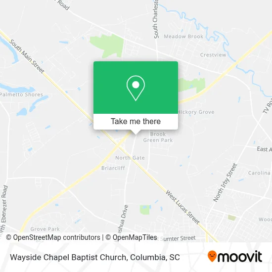 Wayside Chapel Baptist Church map