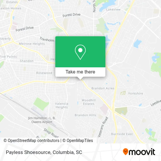 Payless Shoesource map