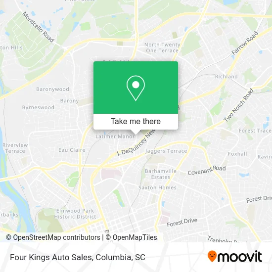 Four Kings Auto Sales map