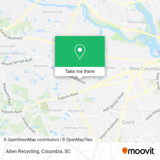 Allen Recycling map