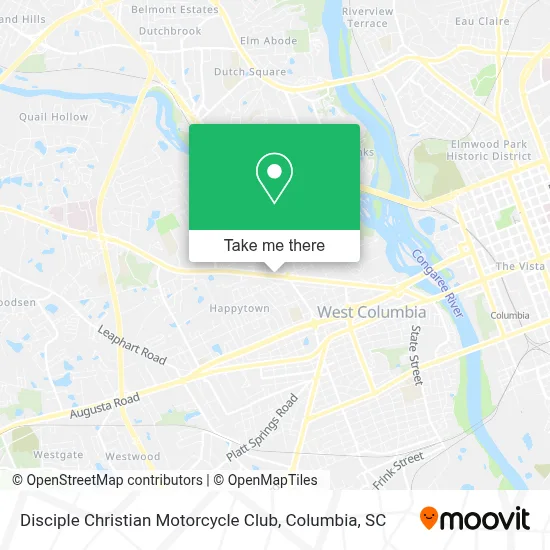 Disciple Christian Motorcycle Club map