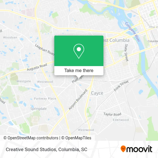 Creative Sound Studios map