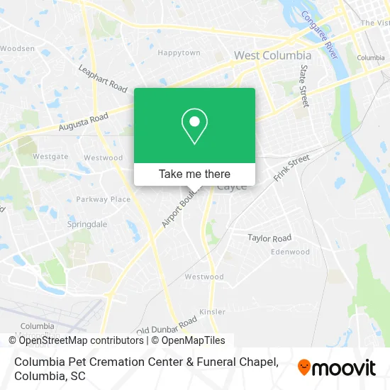 Columbia Pet Cremation Center & Funeral Chapel map