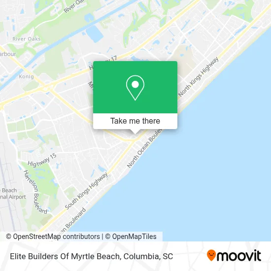 Elite Builders Of Myrtle Beach map