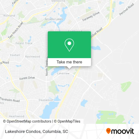 Lakeshore Condos map