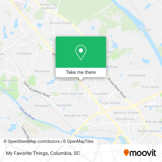 My Favorite Things map