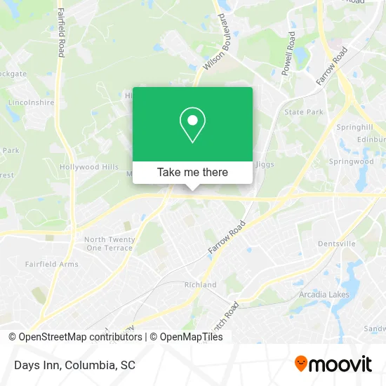 Days Inn map