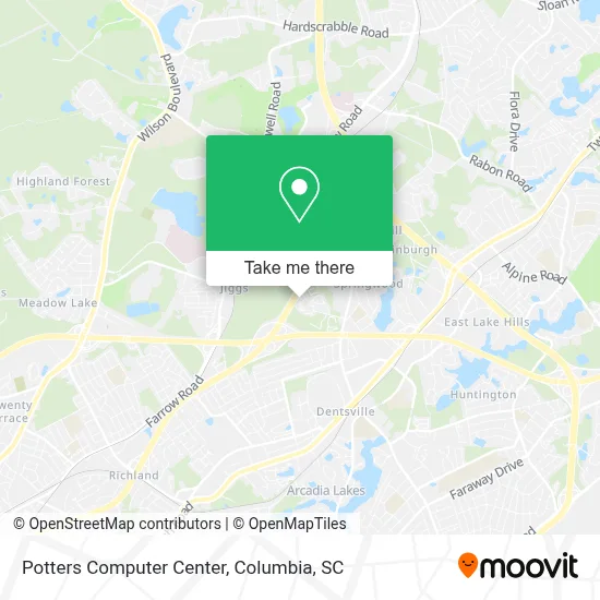 Potters Computer Center map
