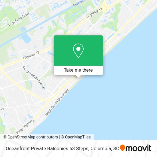Oceanfront Private Balconies 53 Steps map