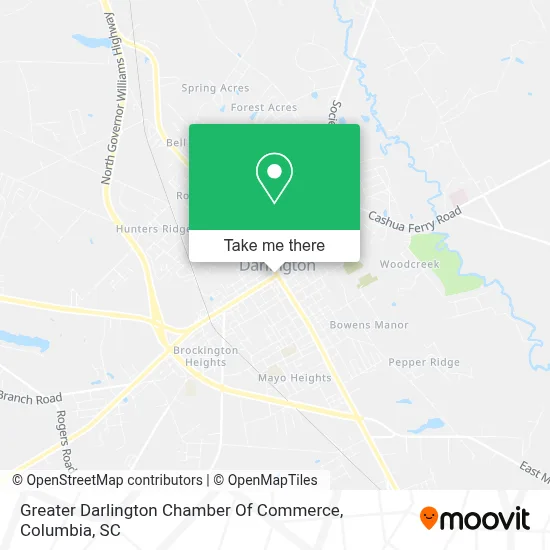 Greater Darlington Chamber Of Commerce map