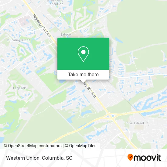 Western Union map