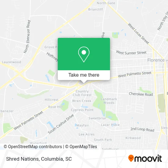 Shred Nations map