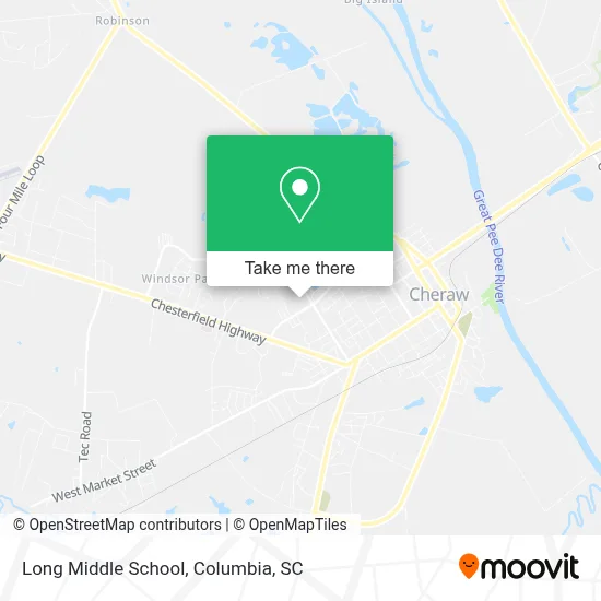 Long Middle School map