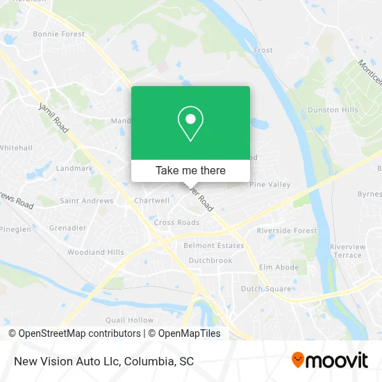 New Vision Auto Llc map