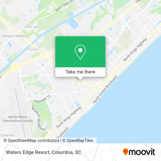 Waters Edge Resort map