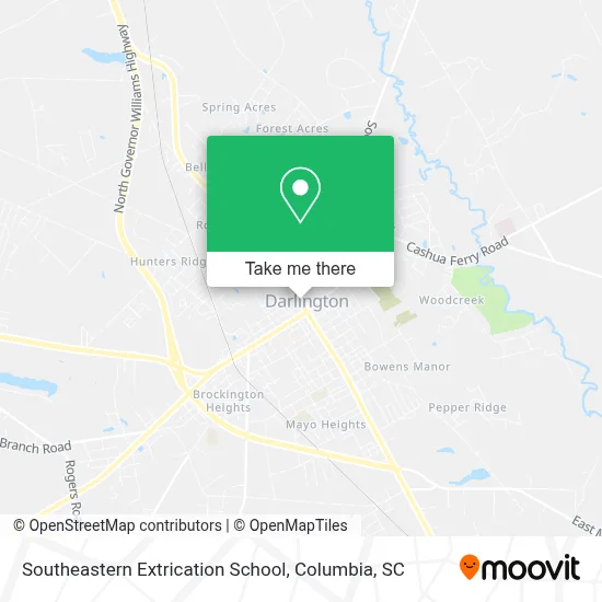 Southeastern Extrication School map