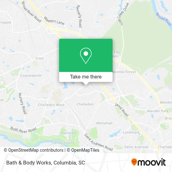 Bath & Body Works map