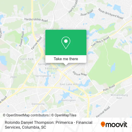 Rolondo Danyel Thompson: Primerica - Financial Services map