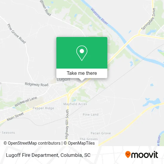 Lugoff Fire Department map