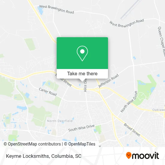Keyme Locksmiths map