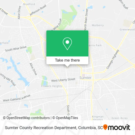 Sumter County Recreation Department map