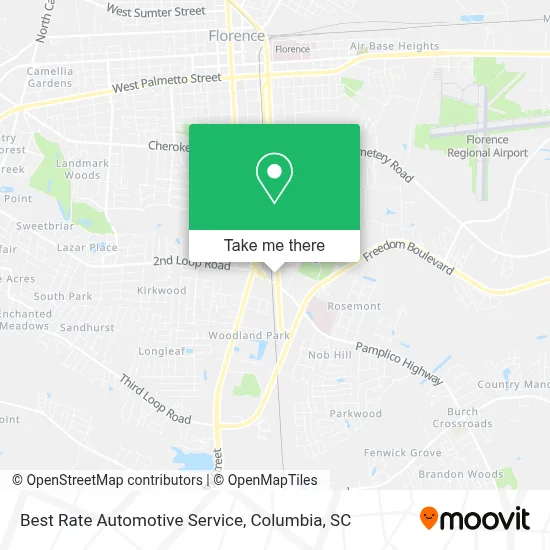 Best Rate Automotive Service map