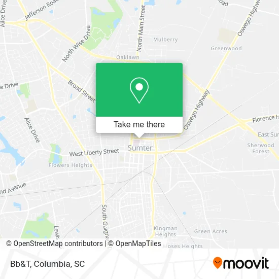 Bb&T map